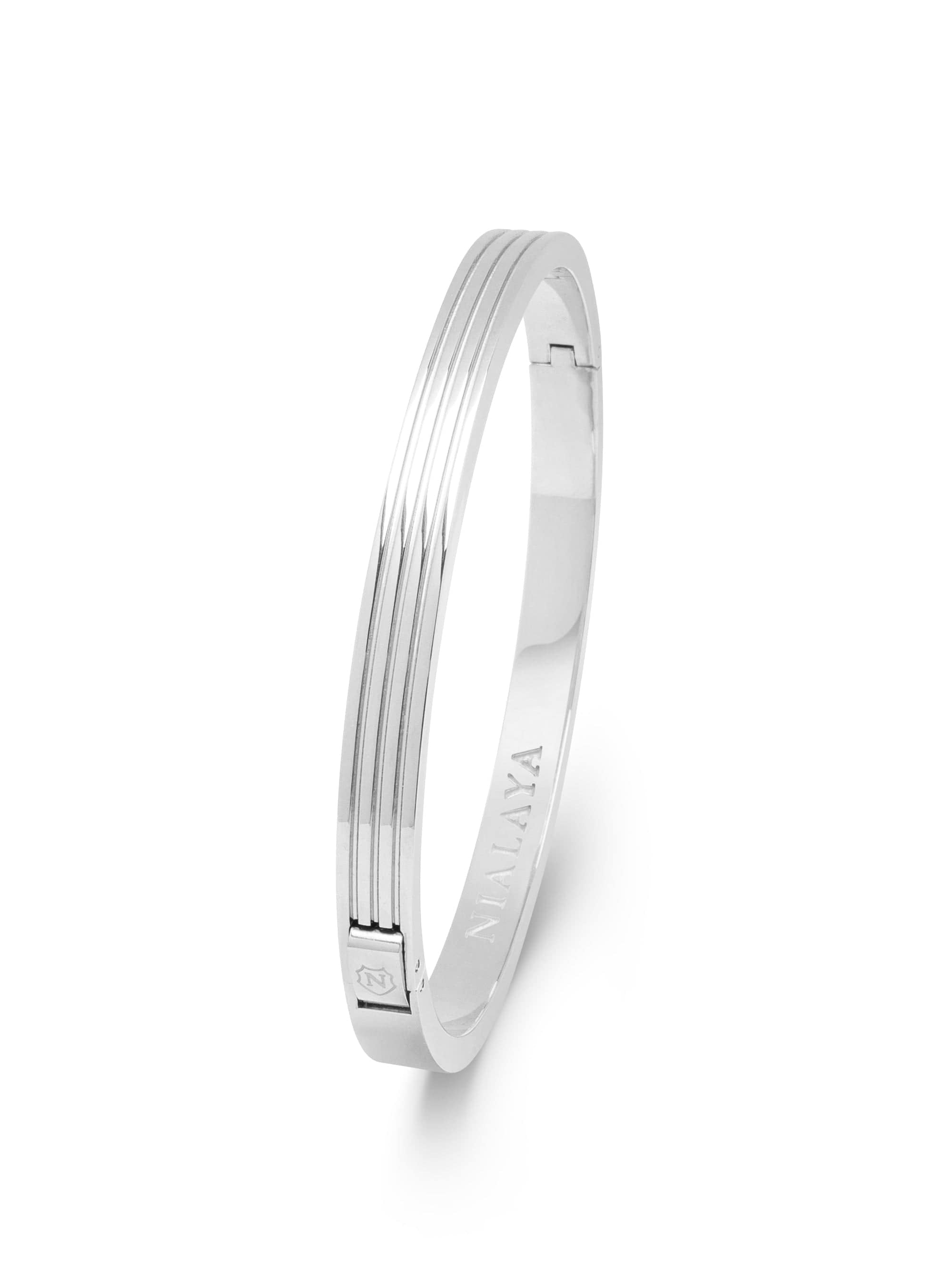 Men's Silver Getlemen Bangle