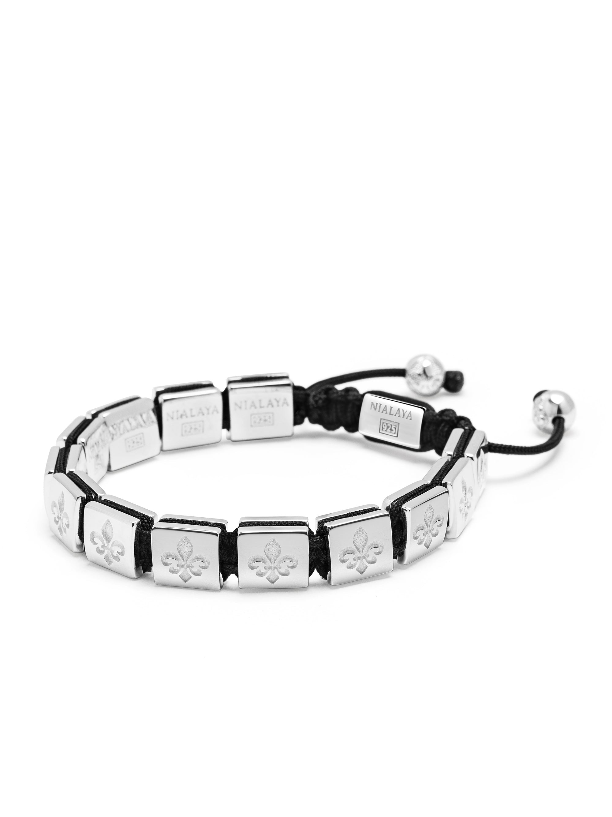 Men'S Flatbead Bracelet In Sterling Silver