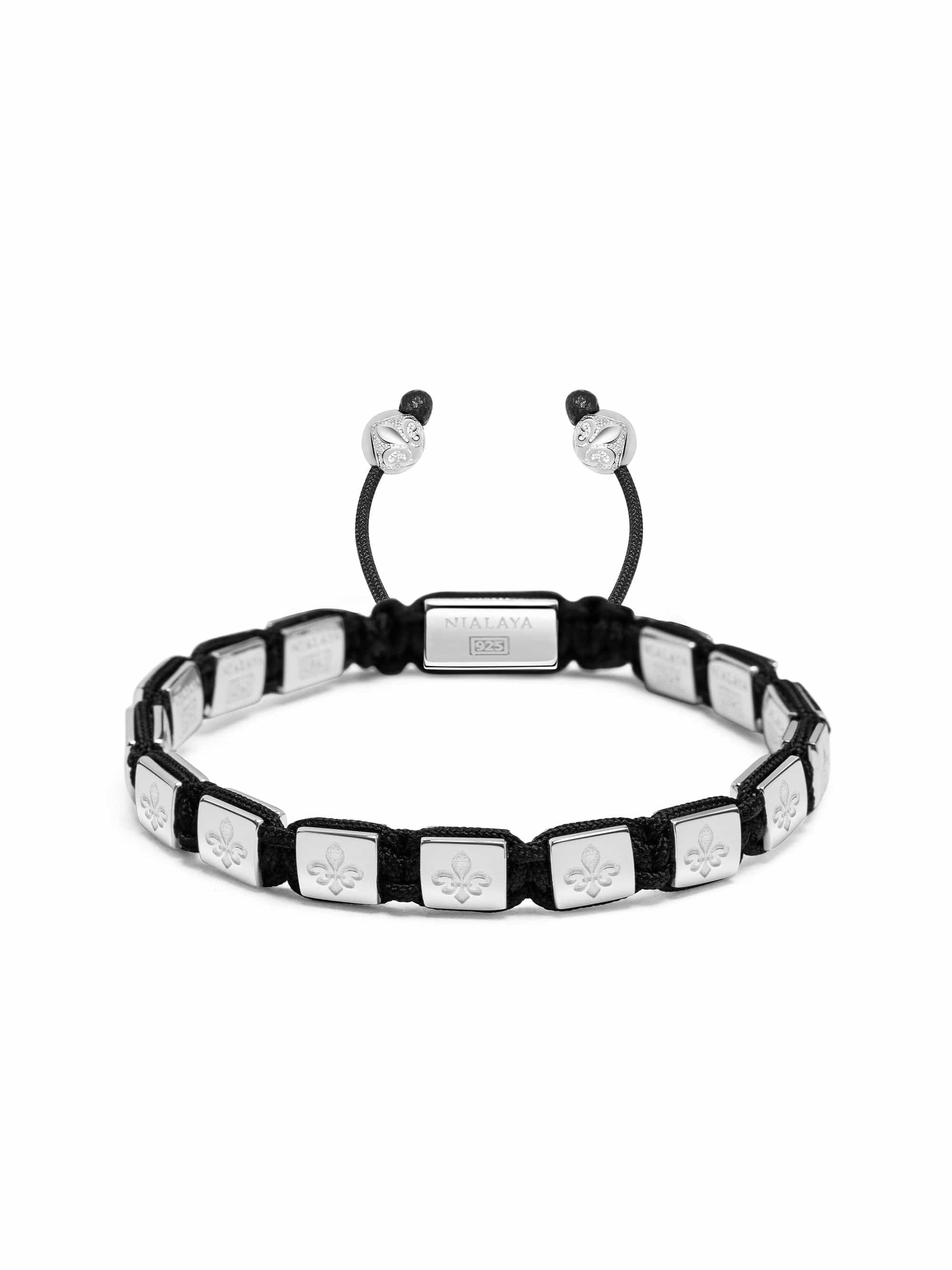 Men'S Mini Flatbead Bracelet In Sterling Silver