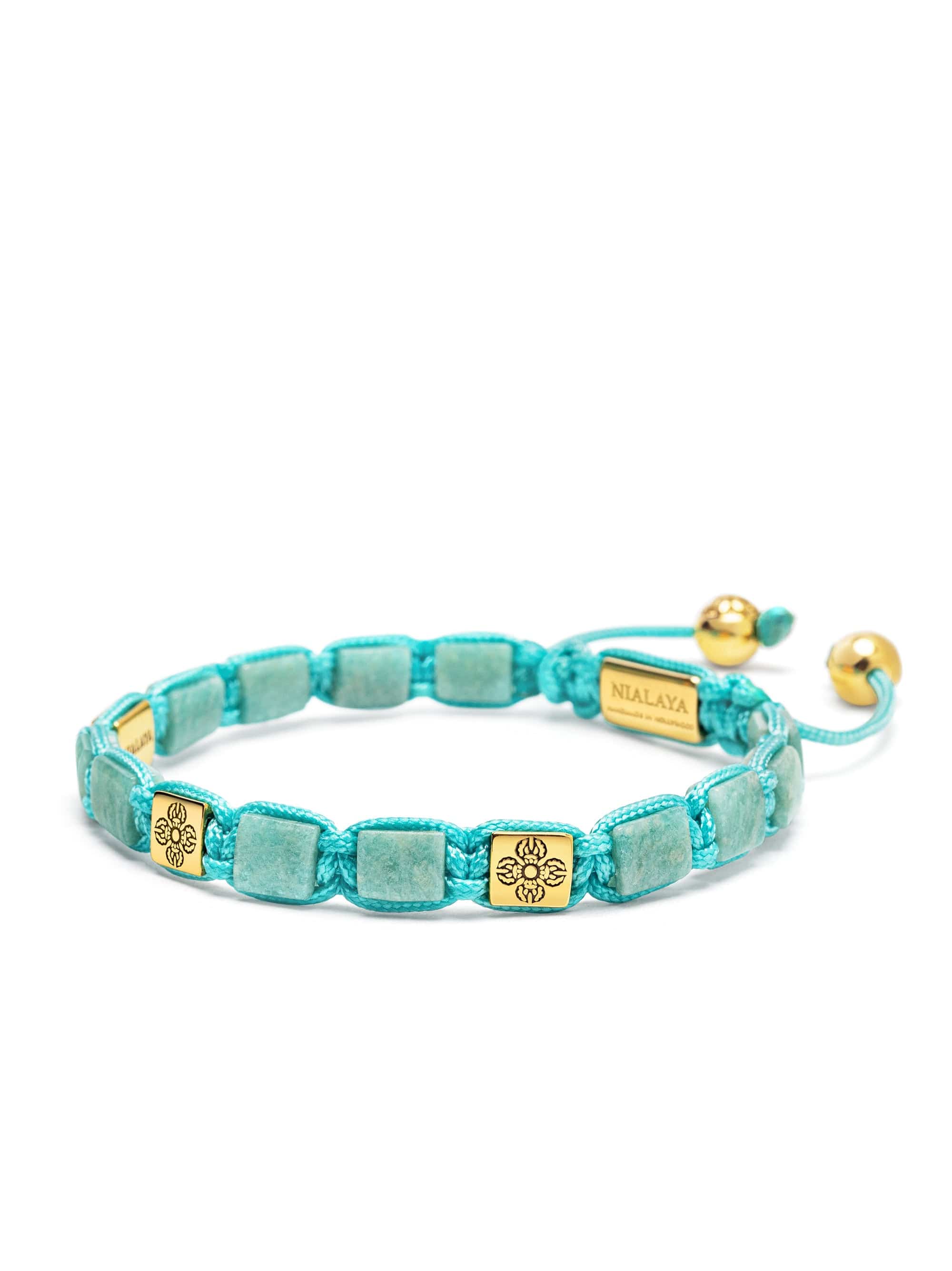 Mini Amazonite Dorje Flatbead Bracelet