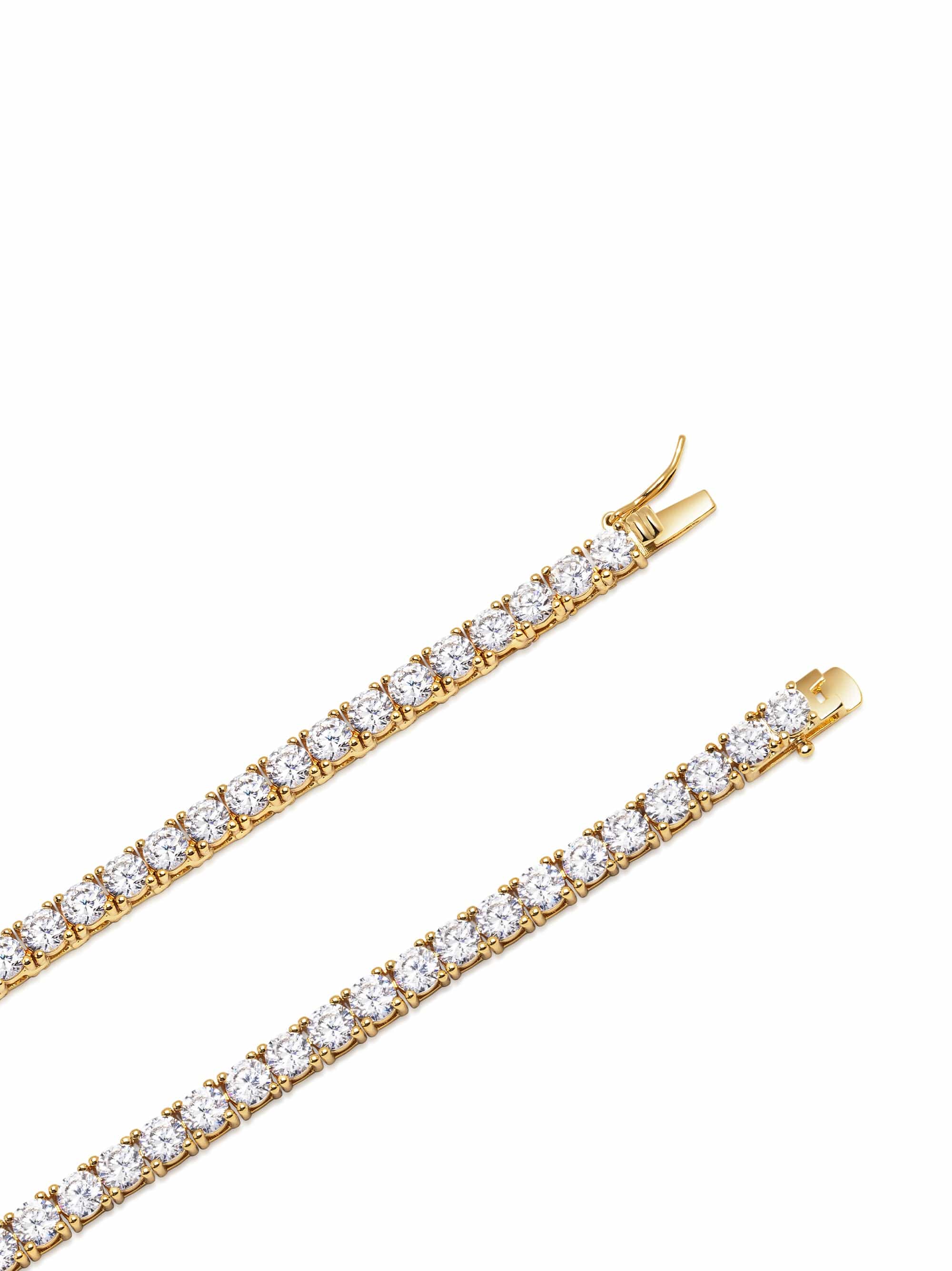 Tennis Necklace in Gold