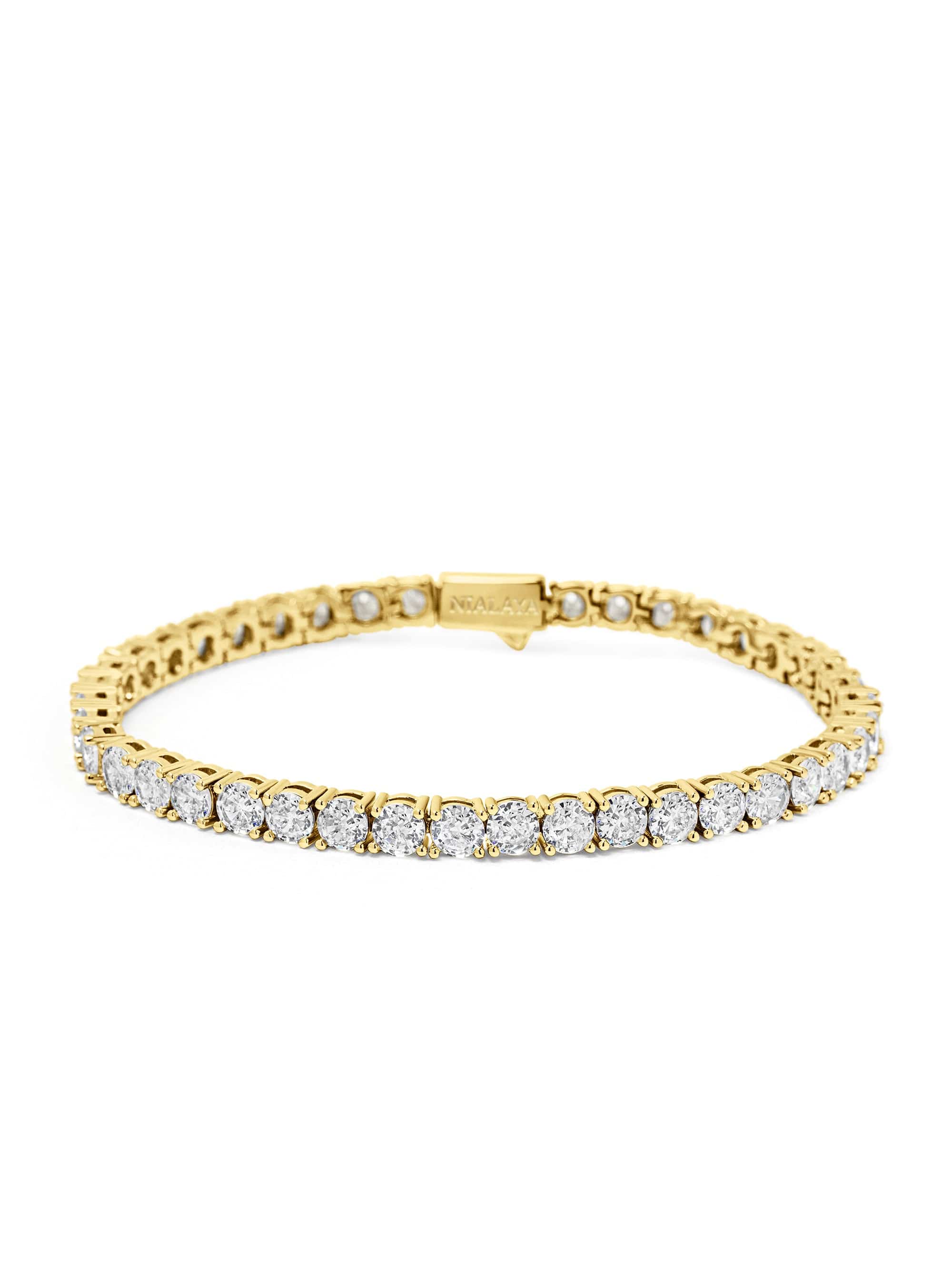 Tennis Bracelet with Gold