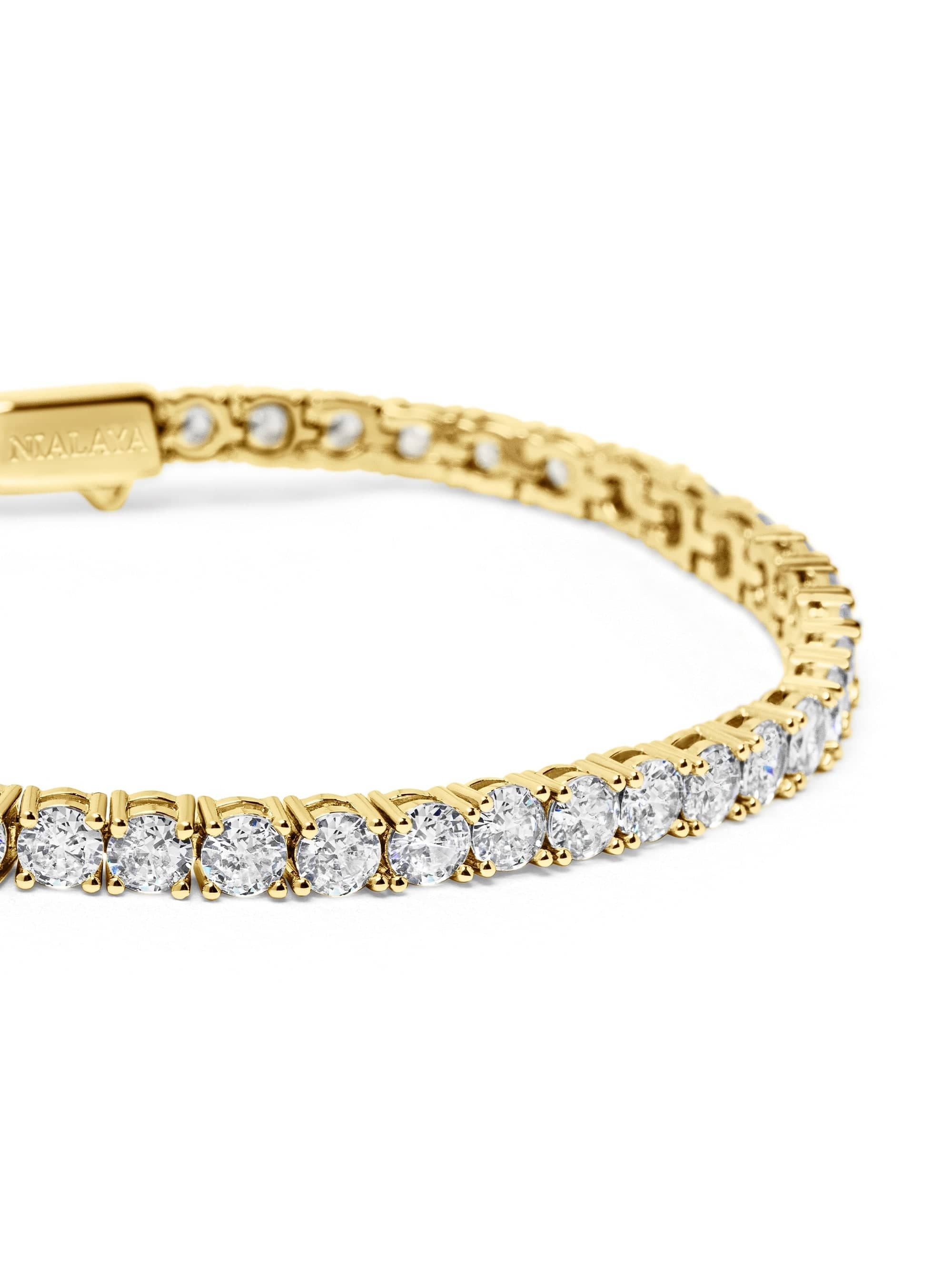 Tennis Bracelet with Gold