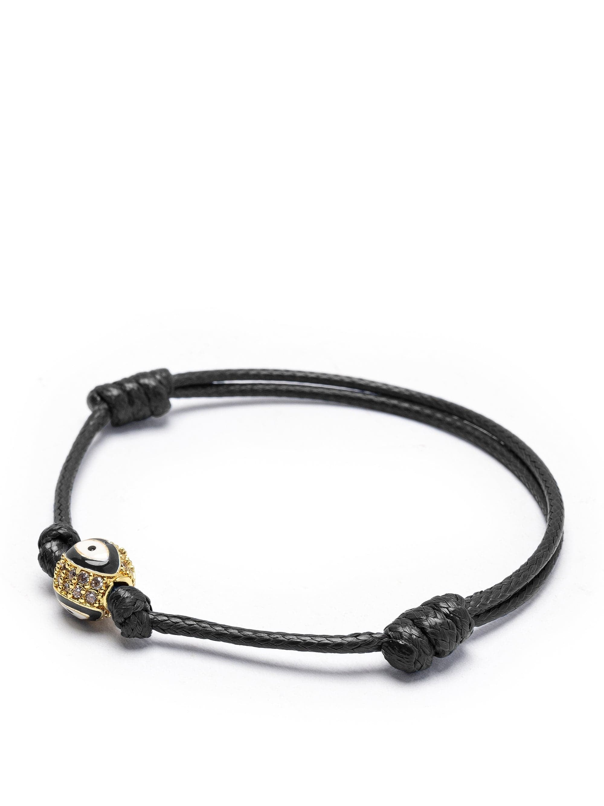 Women'S Black Evil Eye String Bracelet