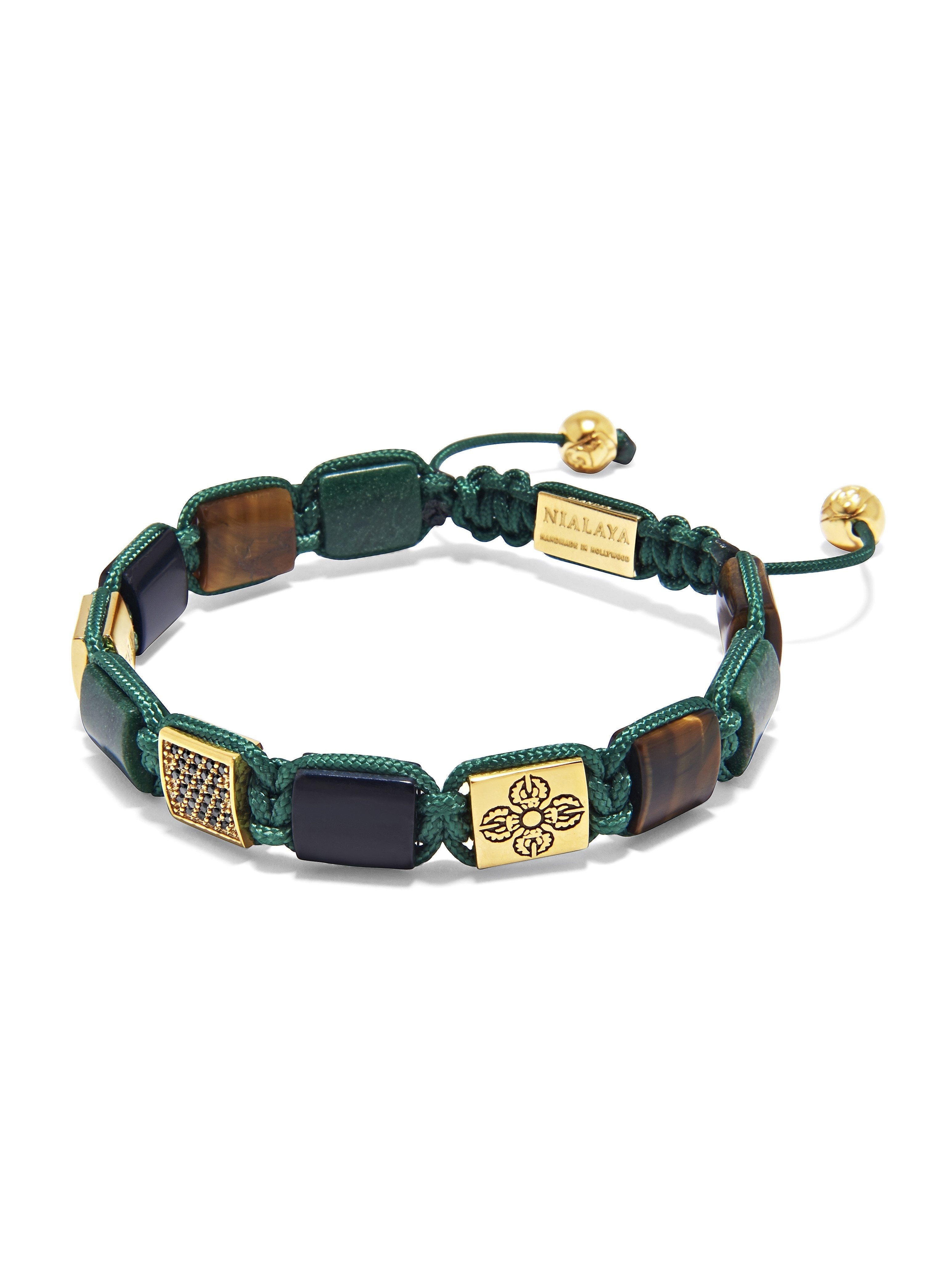 The Dorje Flatbead Collection with African Green Jade and Onyx