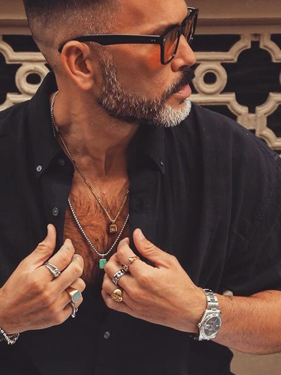 Men'S Gold Panther Ring