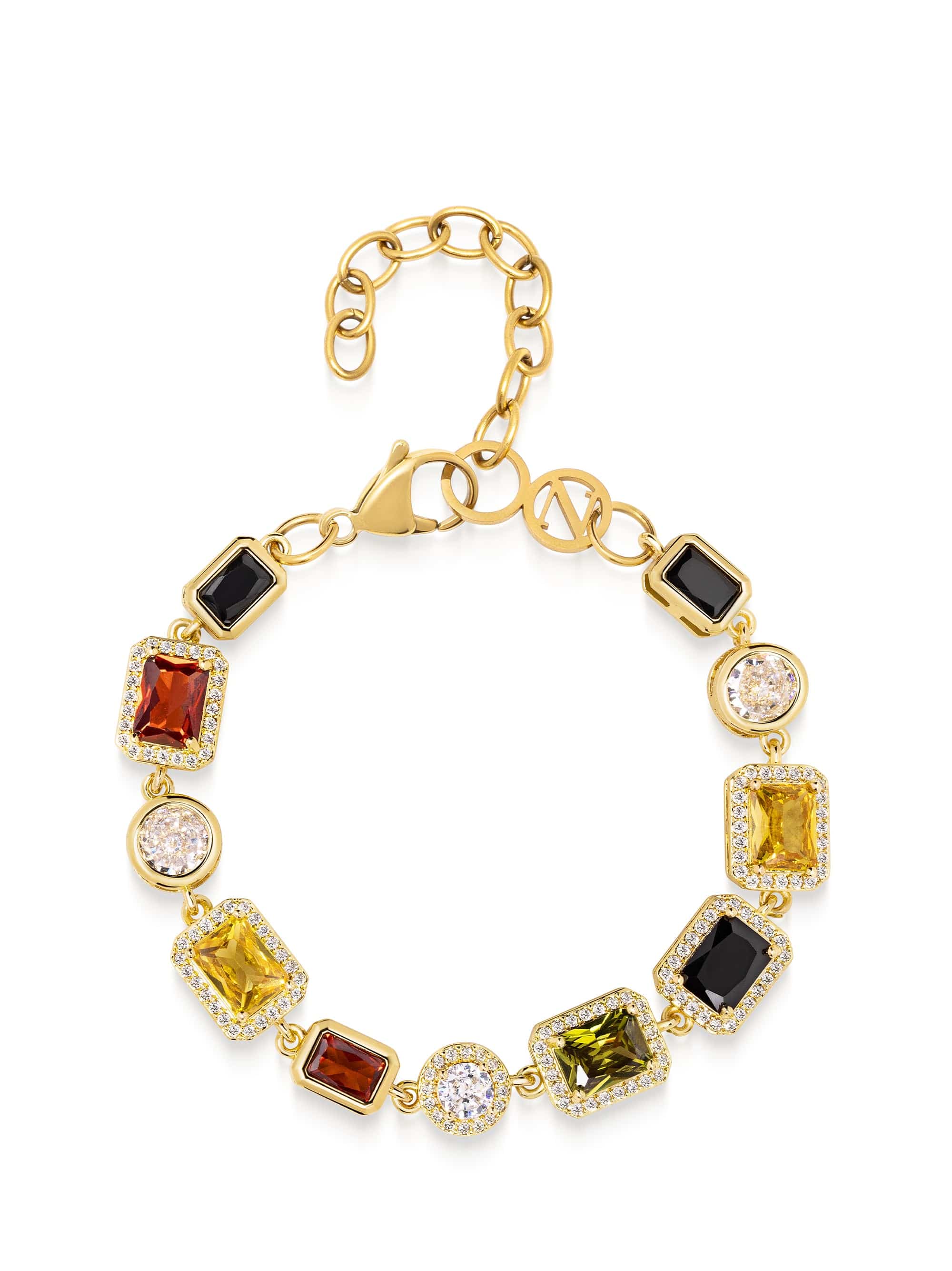 Men's Gold Gemstone Bracelet