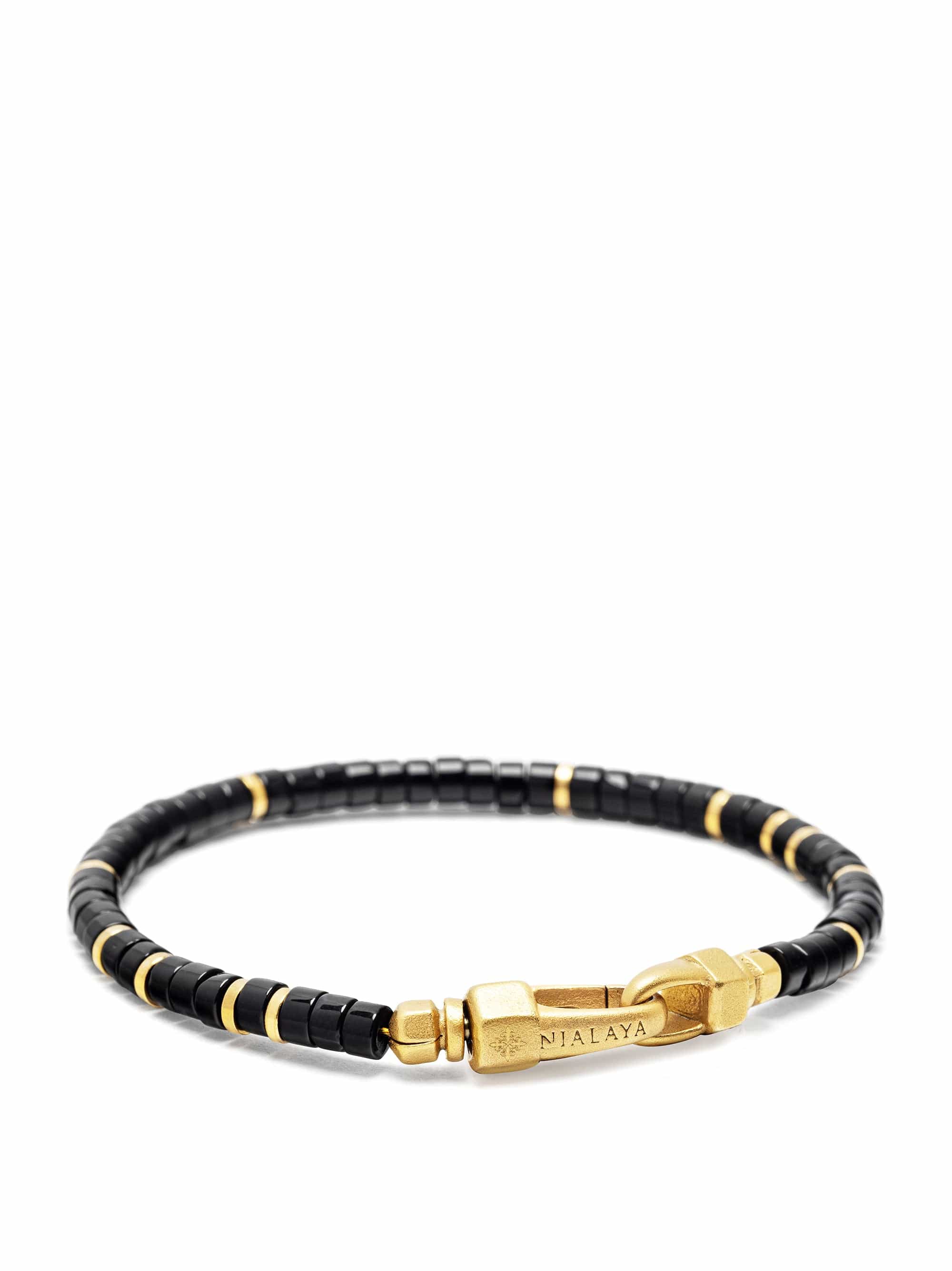 Black Onyx Heishi Bracelet