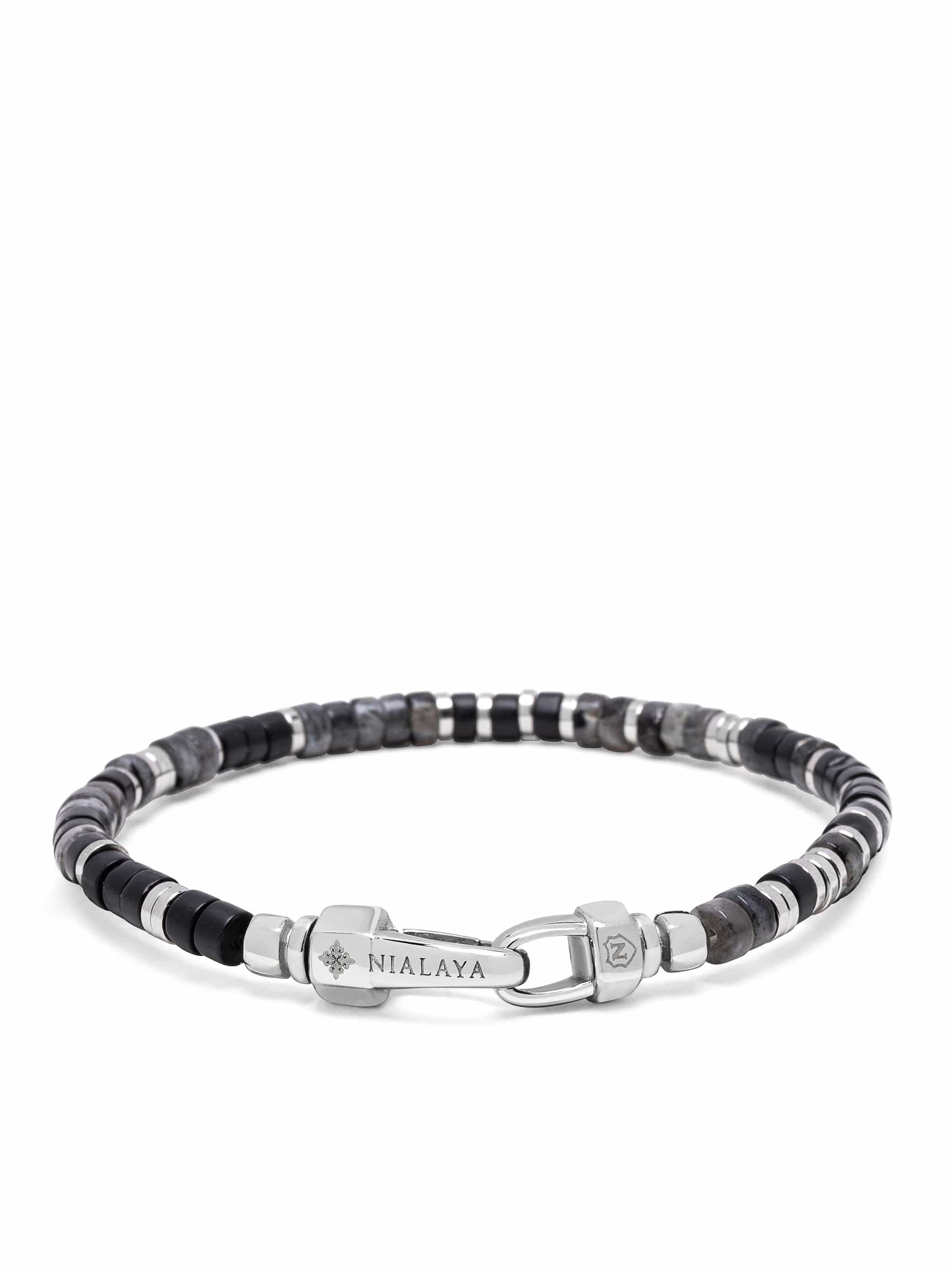 Midnight Onyx Heishi Bracelet