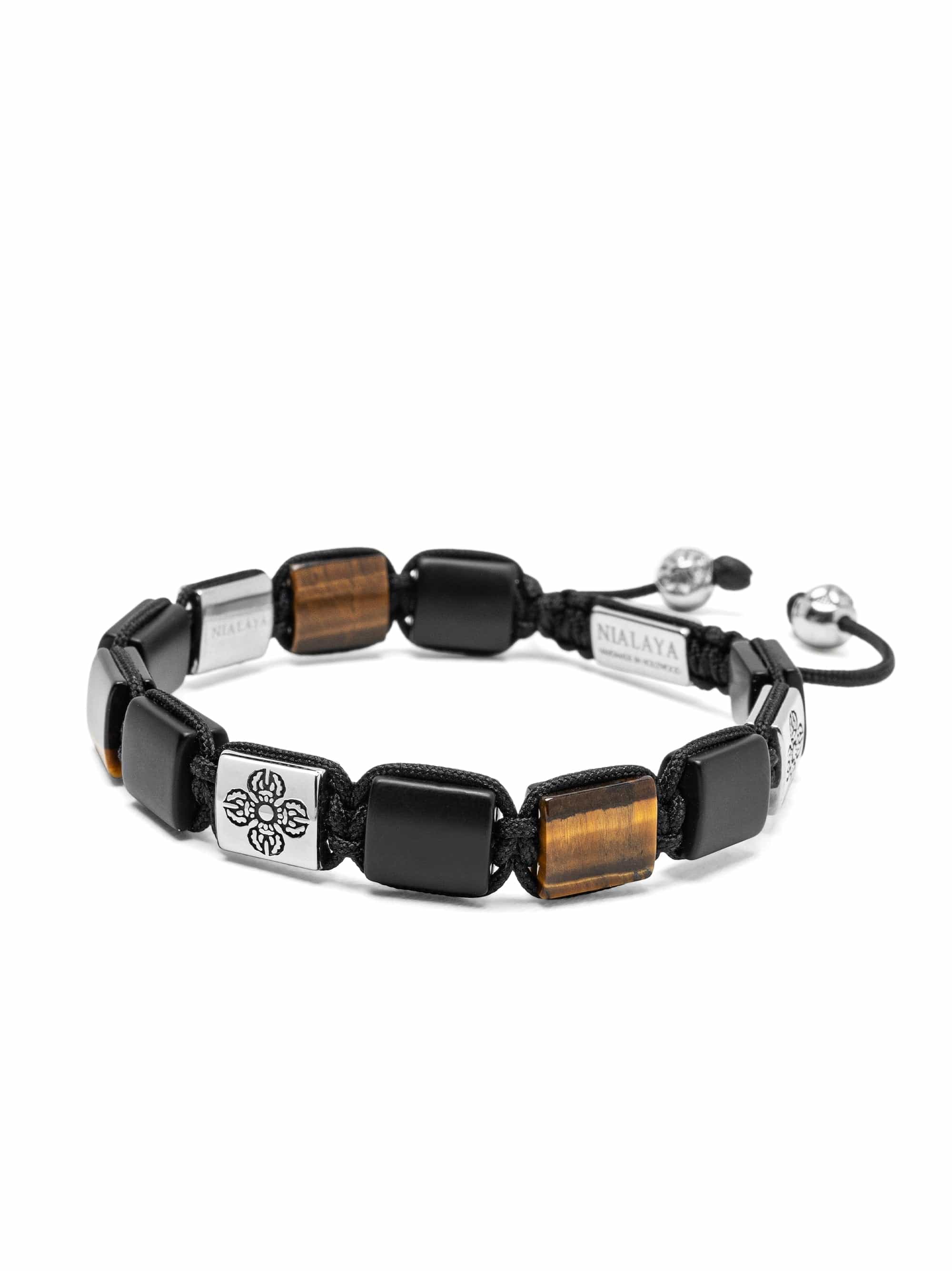 Tiger Eye Dorje Flatbead Bracelet