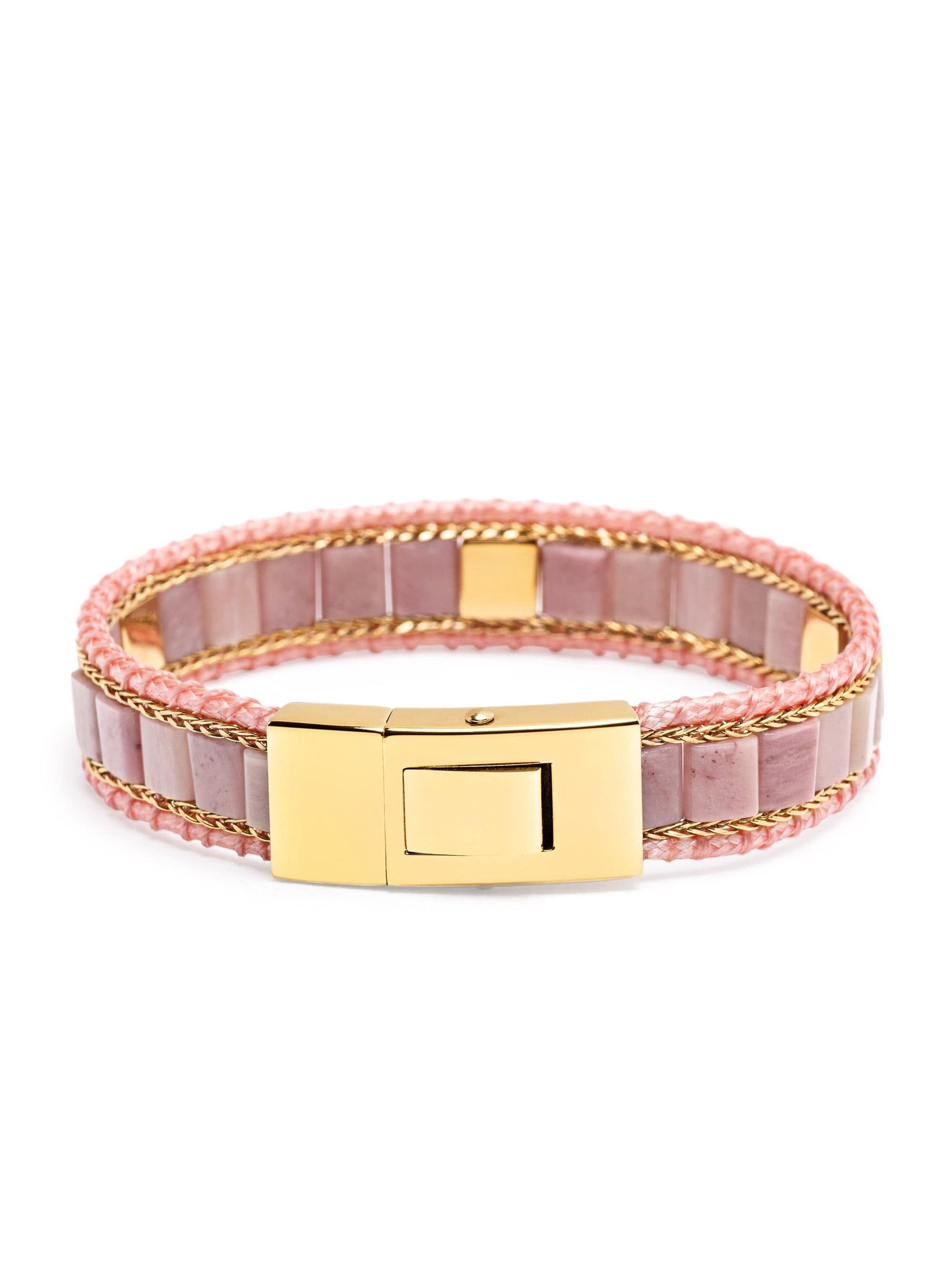 Rhodonite Stud Bracelet