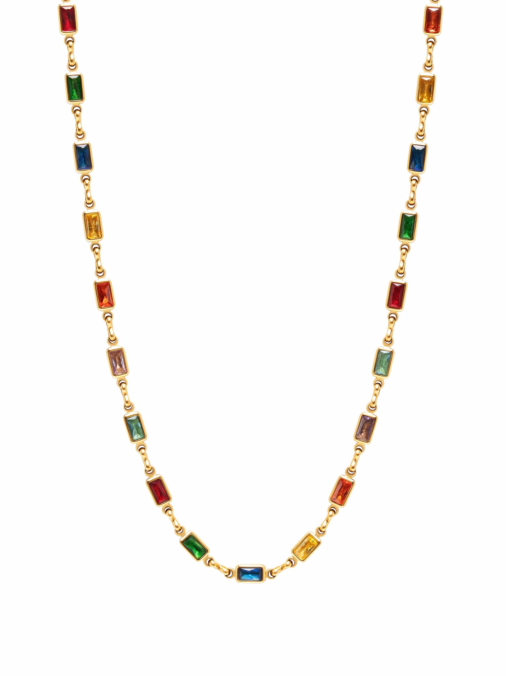 Women'S Rectangle Tennis Necklace