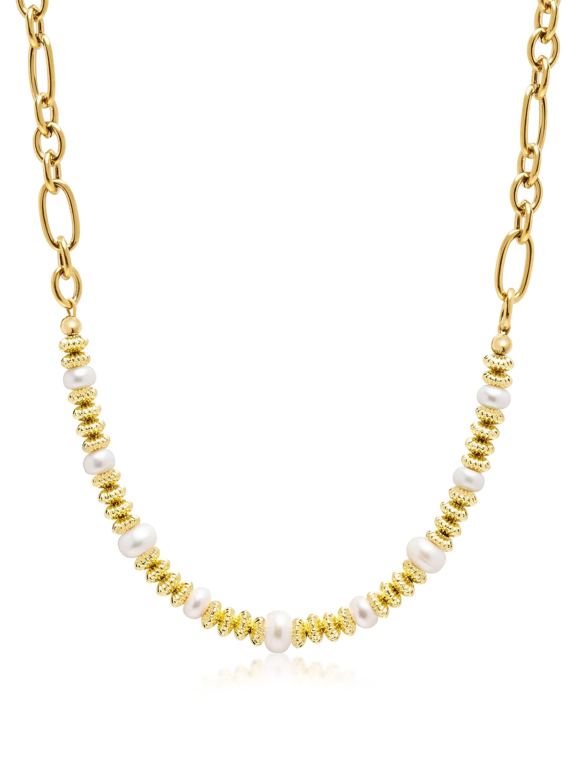 Chain Choker With Pearls