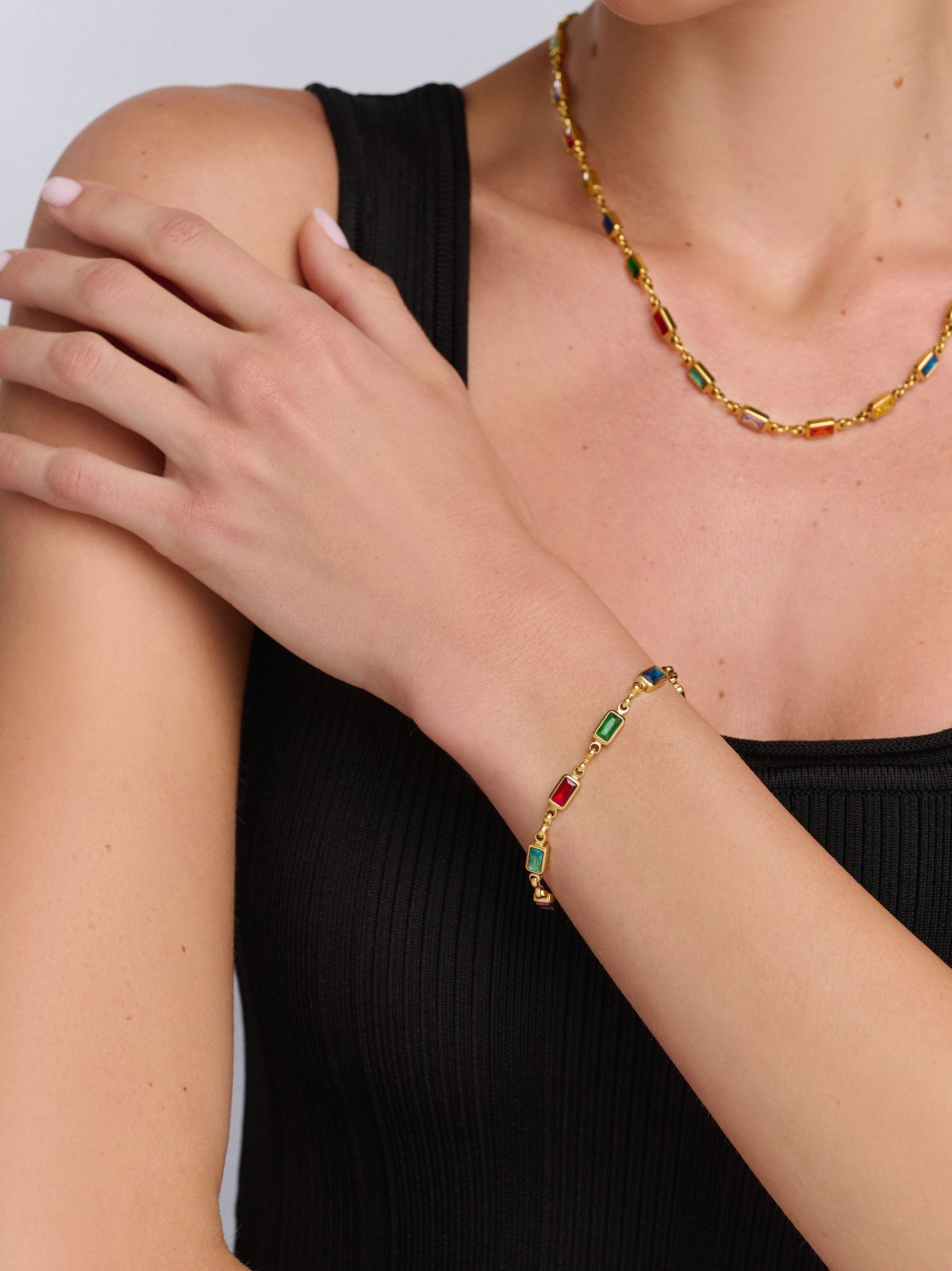 Women'S Rectangle Tennis Bracelet