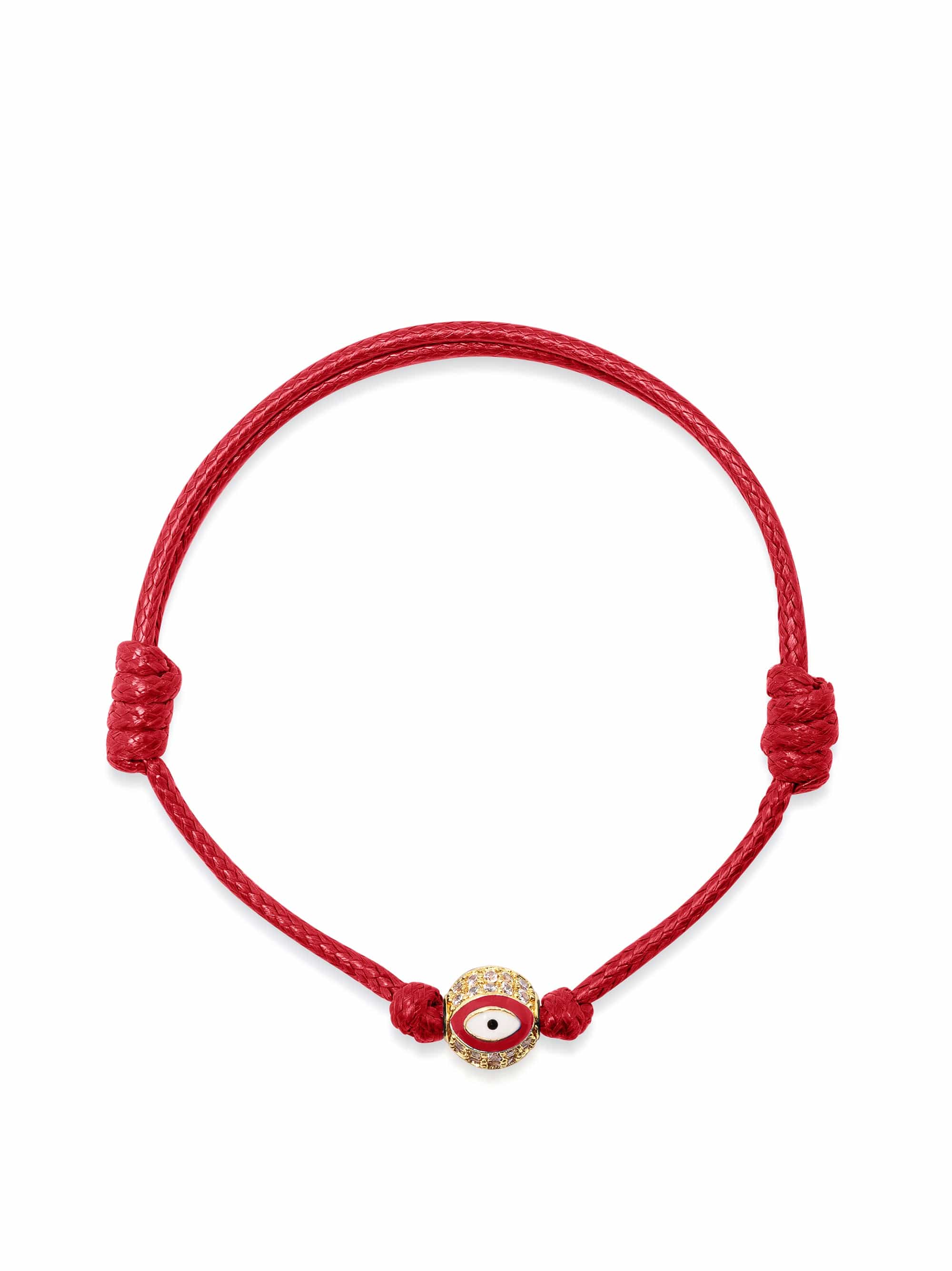 Women'S Red Evil Eye String Bracelet