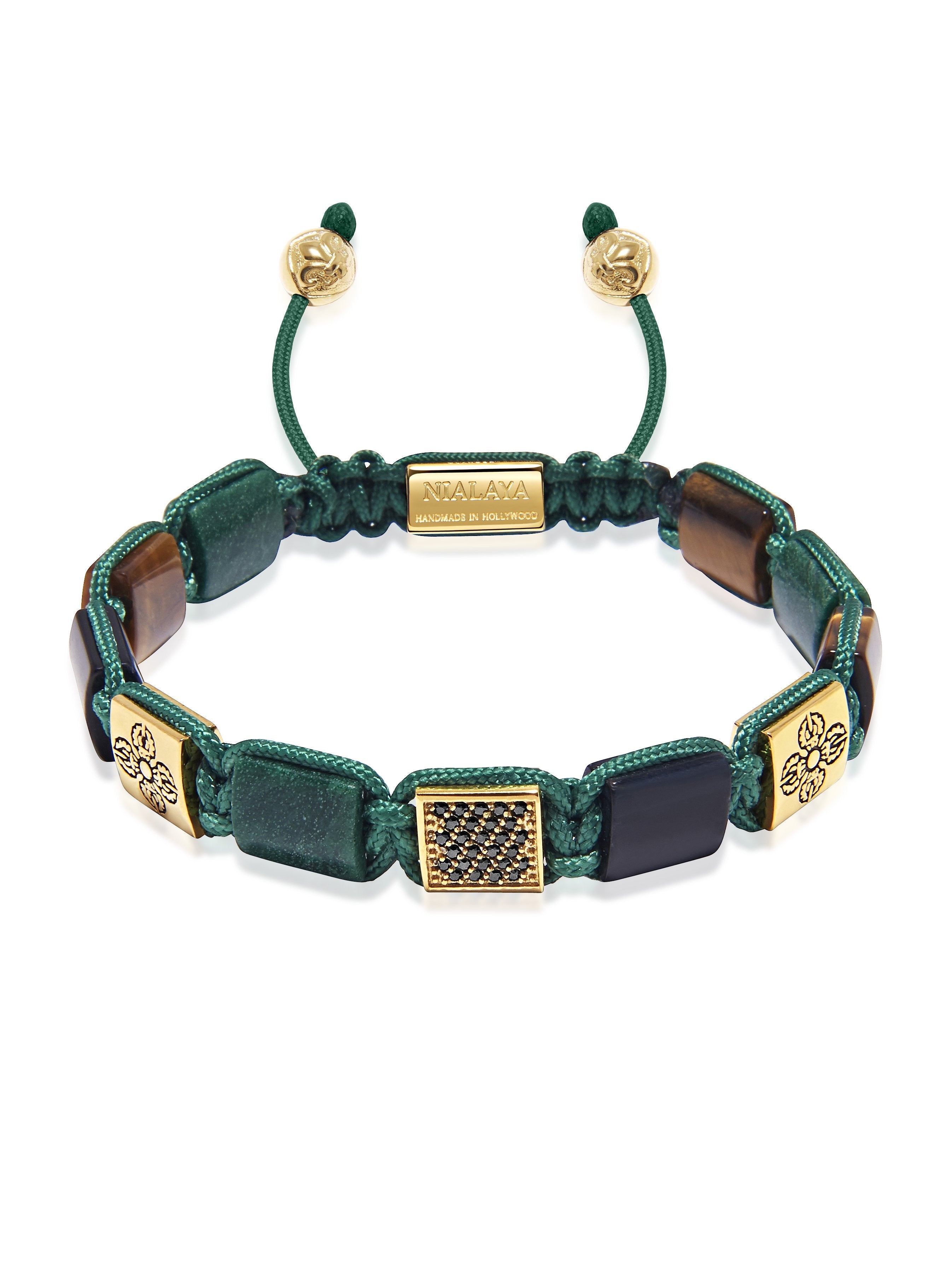 The Dorje Flatbead Collection with African Green Jade and Onyx