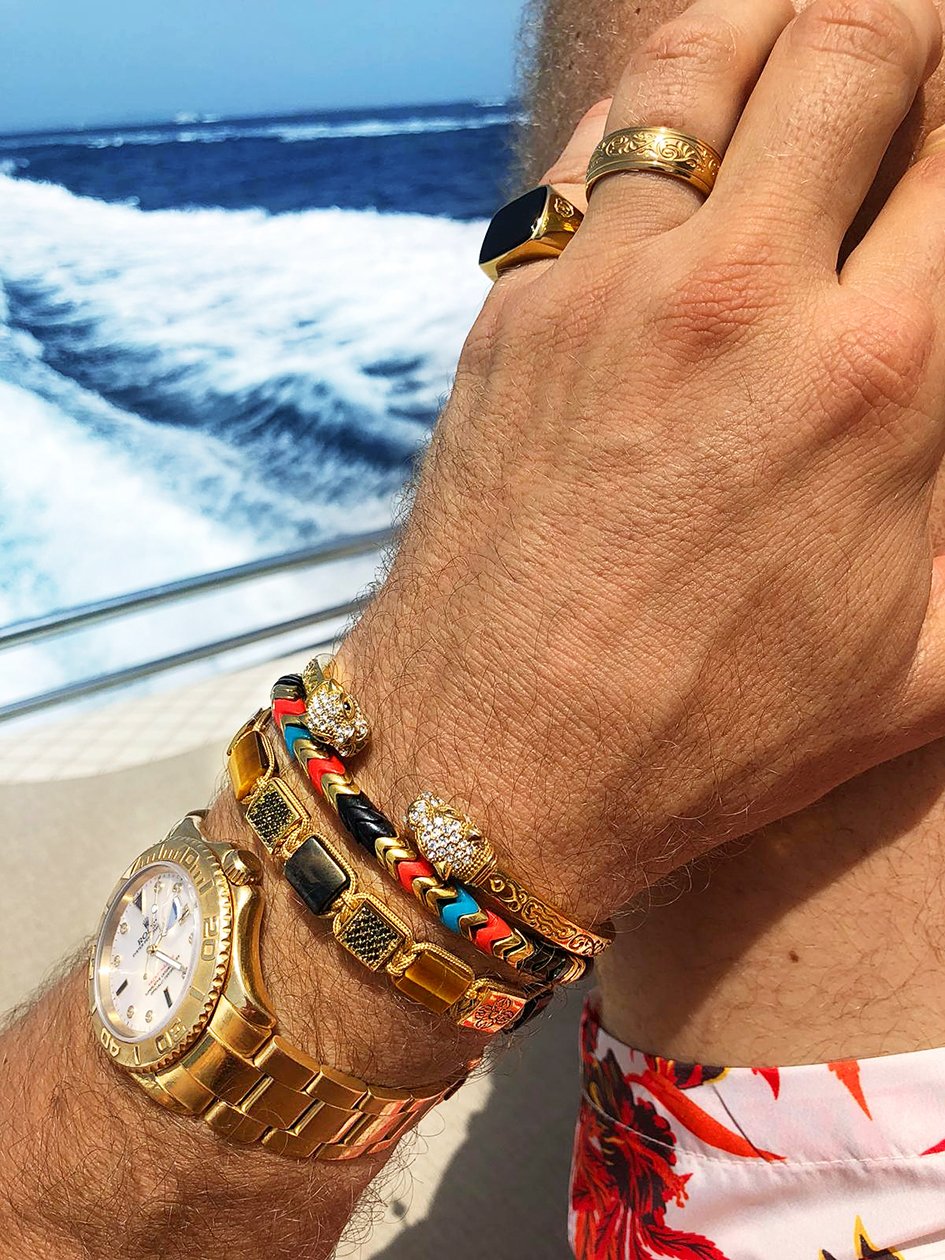 The Dorje Flatbead Collection with Onyx and Tiger Eye