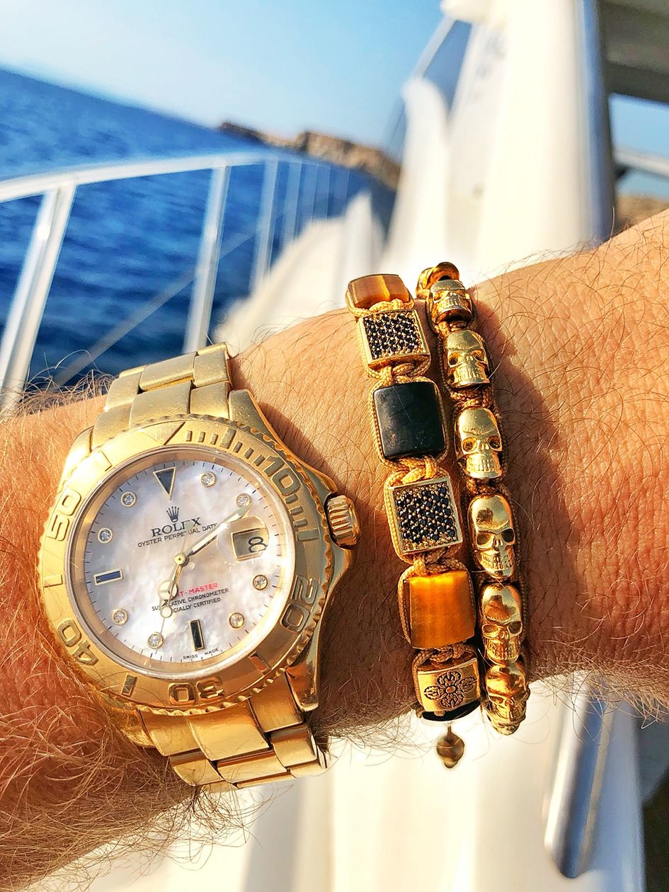 The Dorje Flatbead Collection with Onyx and Tiger Eye