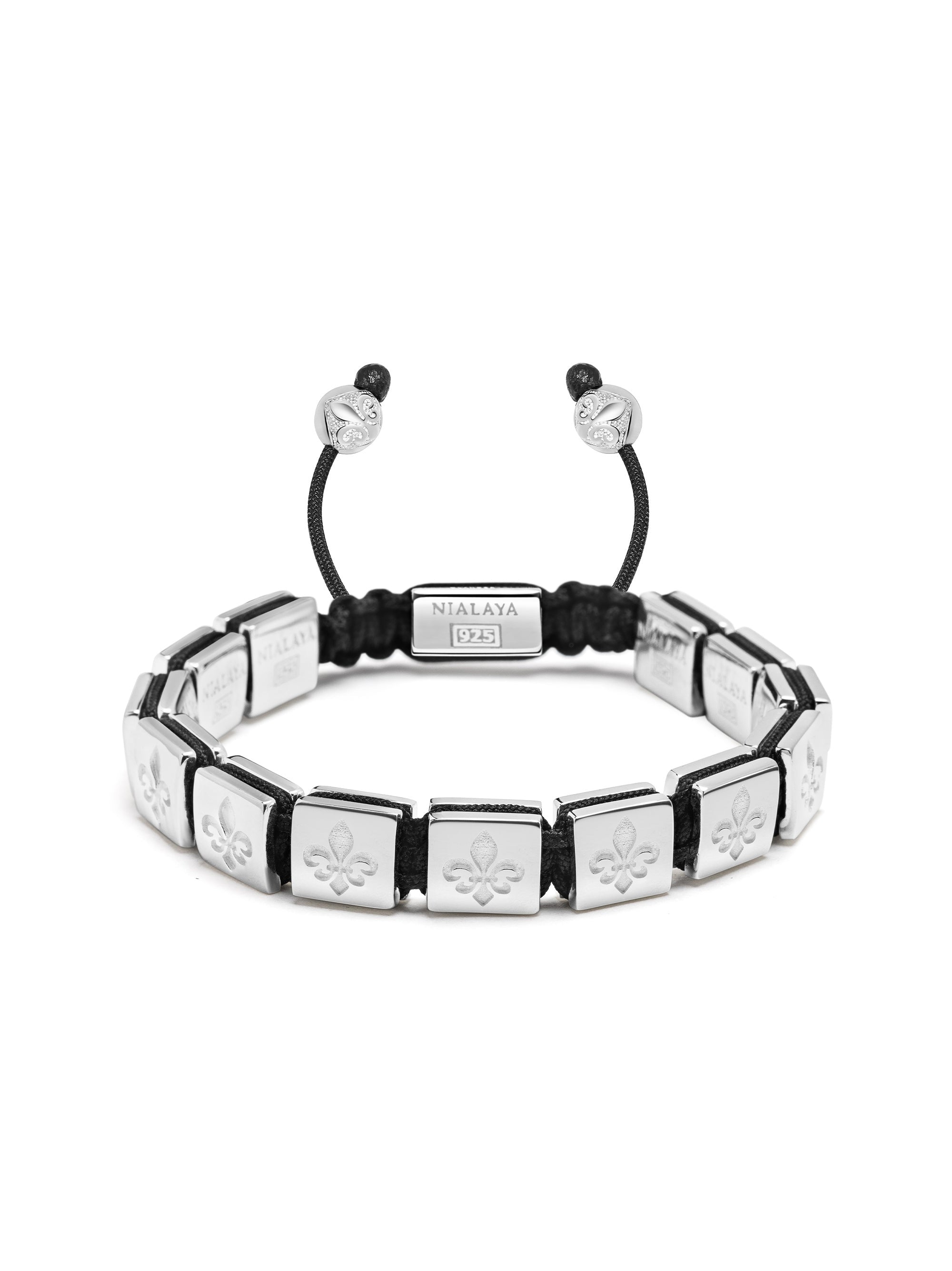 Men'S Flatbead Bracelet In Sterling Silver