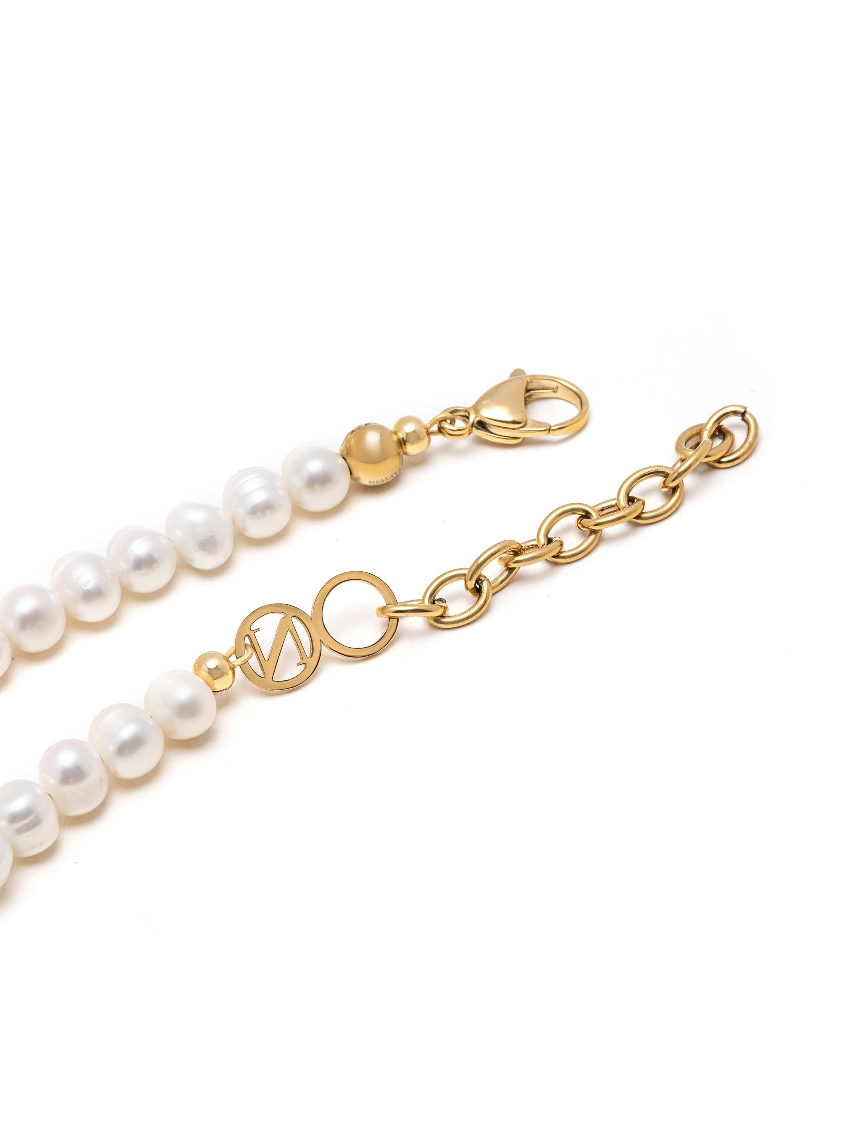 Men's Evil Eye Pearl Necklace