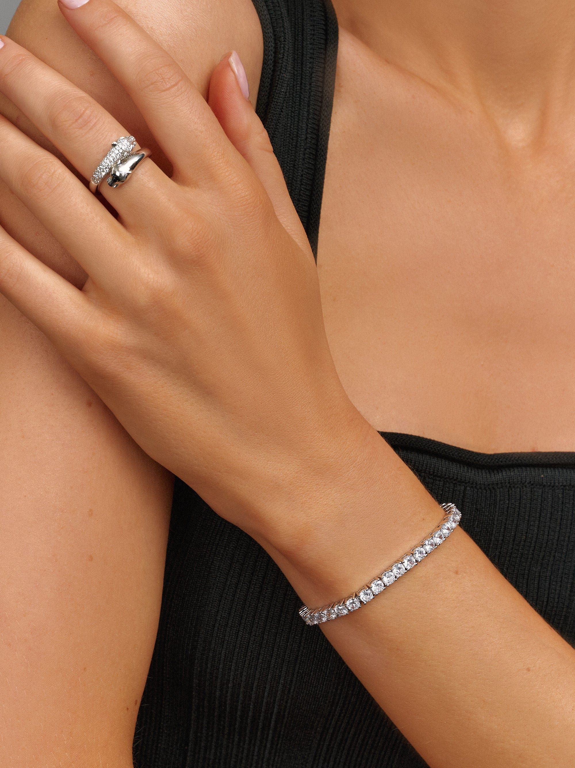 Tennis Bracelet with Silver