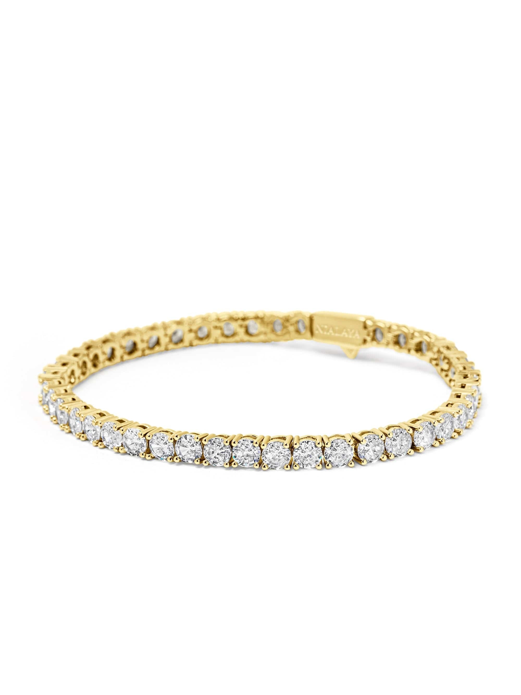 Tennis Bracelet with Gold