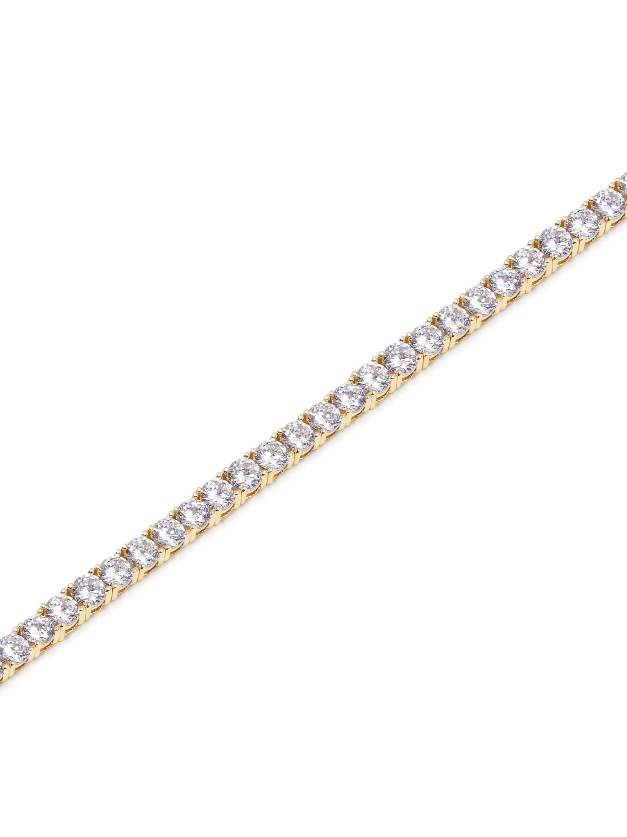 Tennis Bracelet with Gold