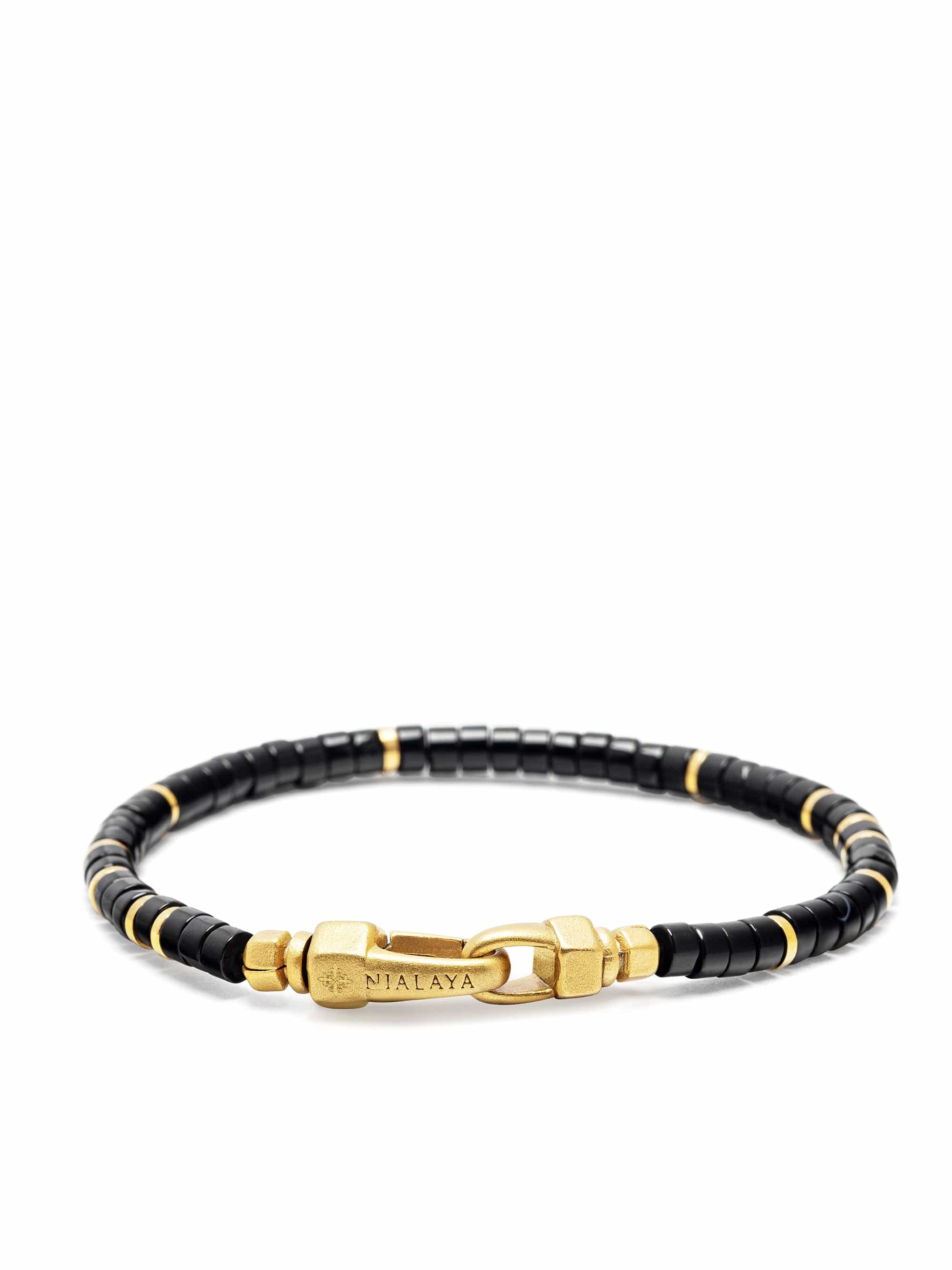 Black Onyx Heishi Bracelet