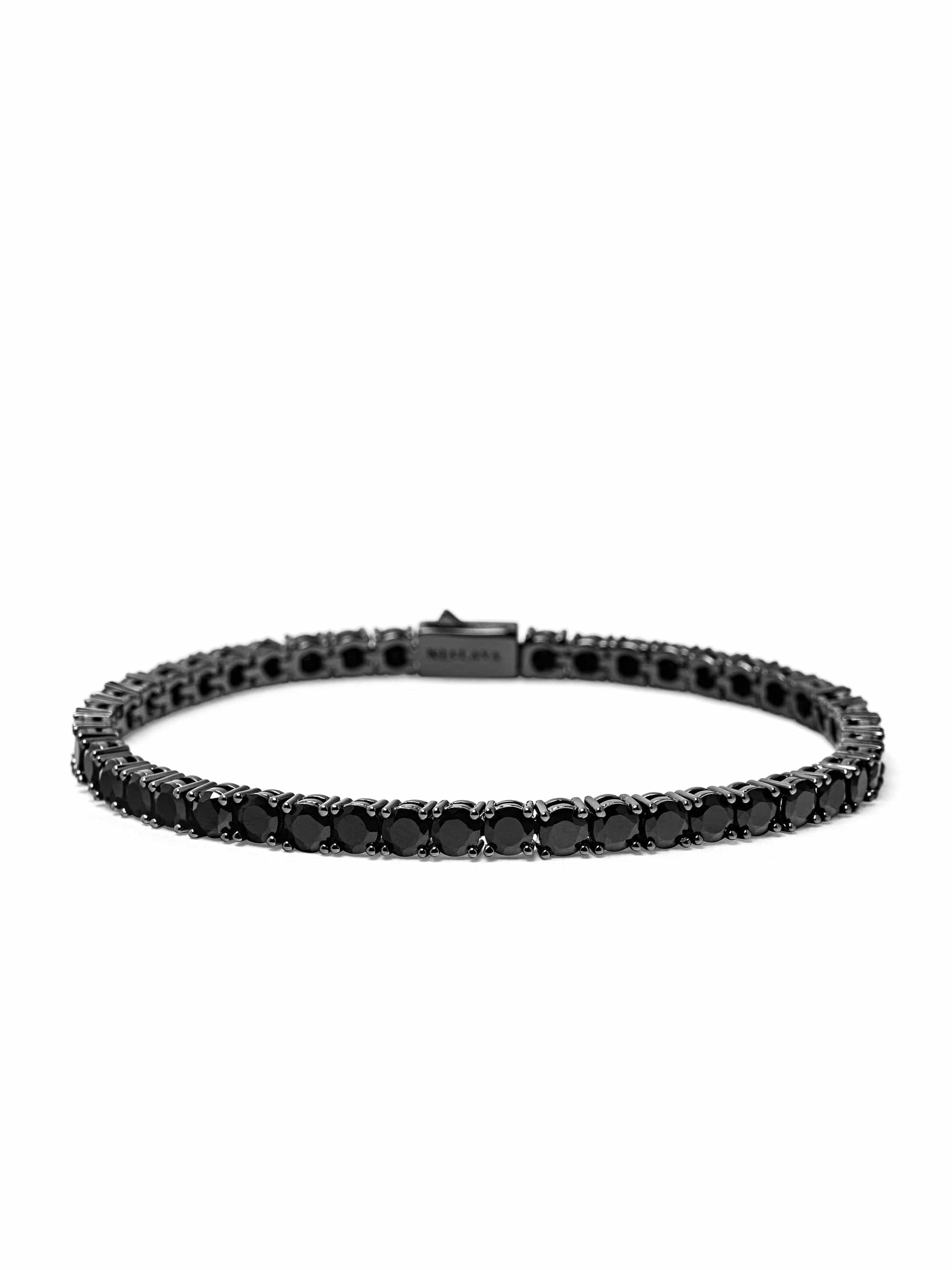 Black Tennis Bracelet