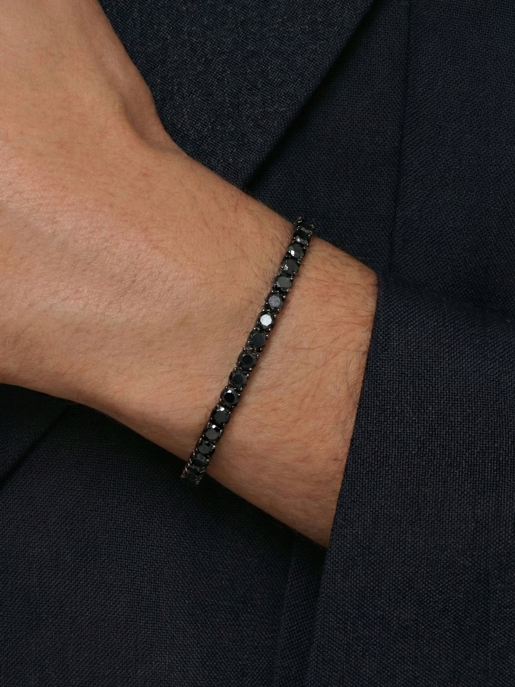 Black Tennis Bracelet