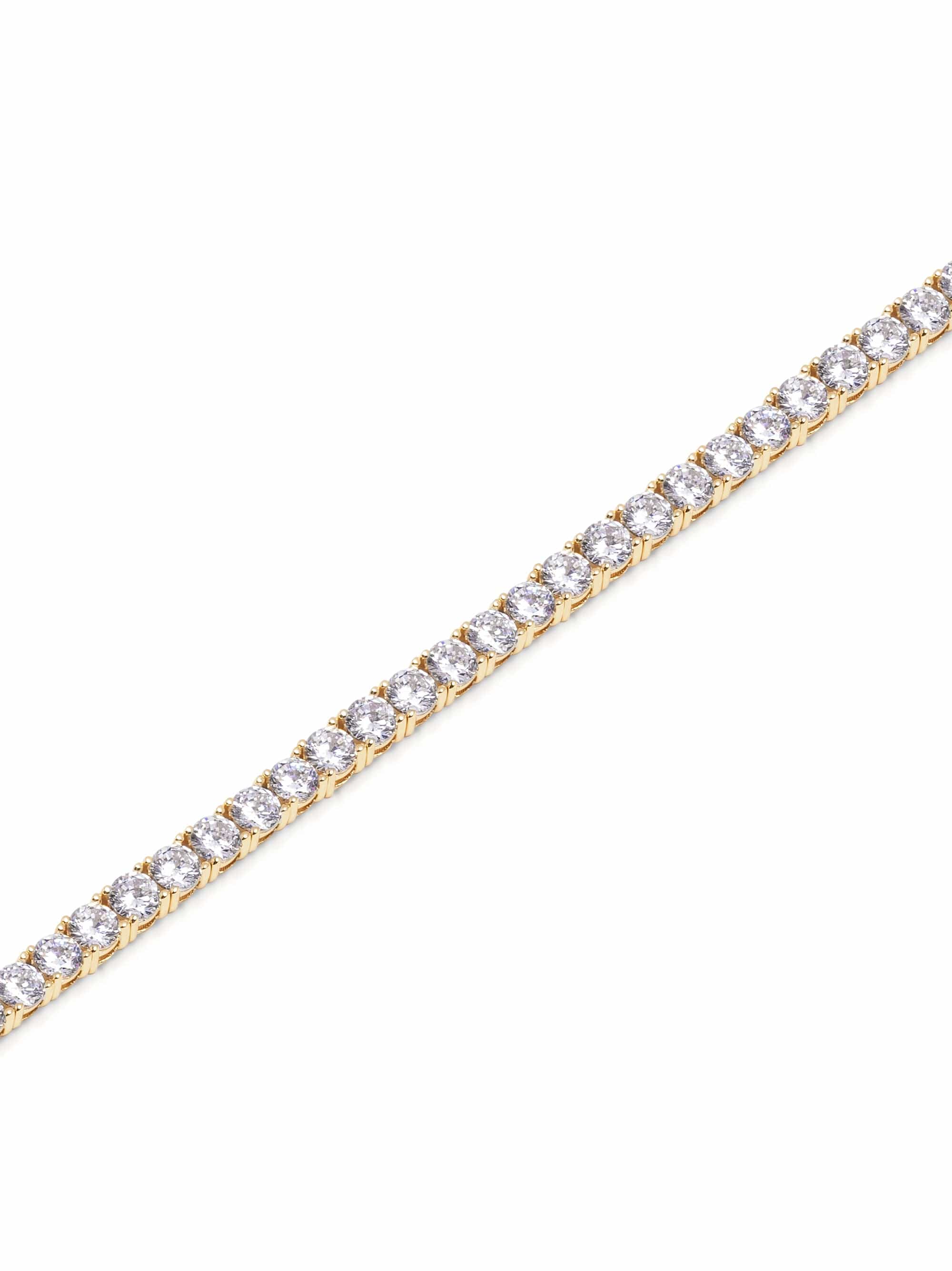 Tennis Bracelet with Gold