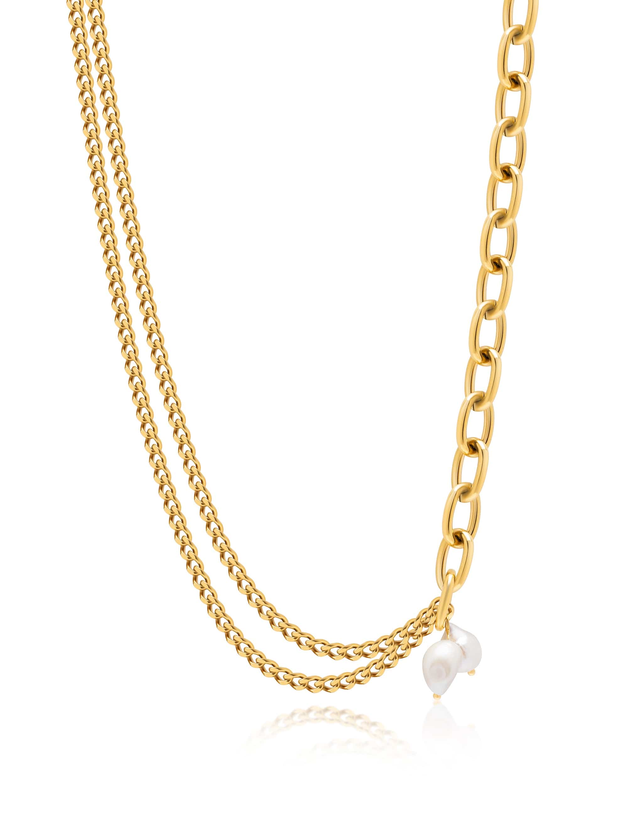 Transformer Pearl Necklace