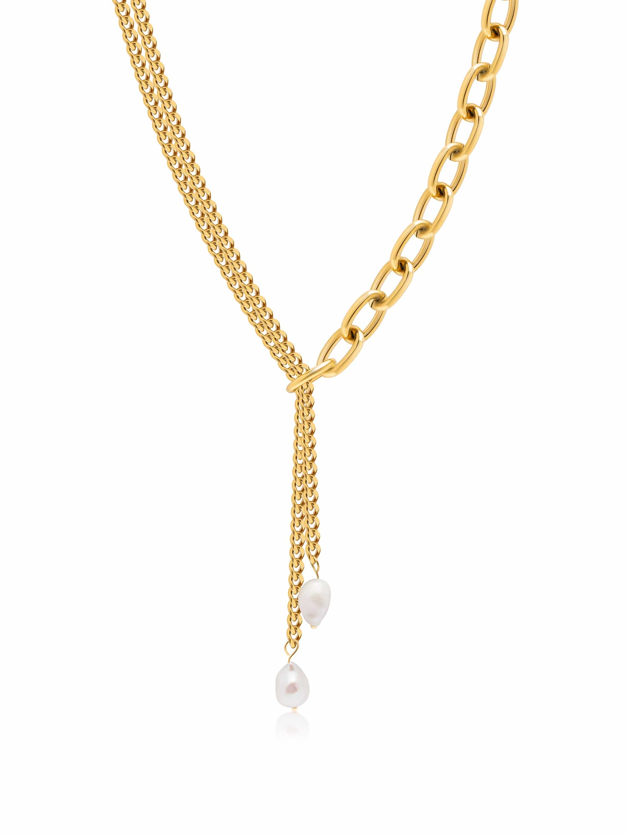 Transformer Pearl Necklace